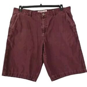 Tommy Bahana ~Men's Size 42~ Red/Brown Shorts Cotton Pockets.